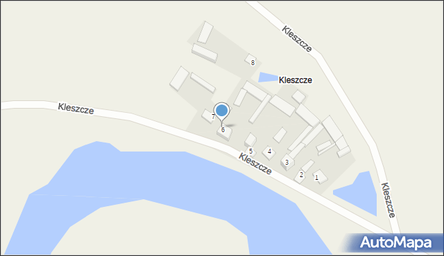 Kleszcze, Kleszcze, 6, mapa Kleszcze