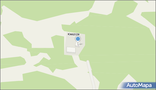 Kleszcze, Kleszcze, 1, mapa Kleszcze