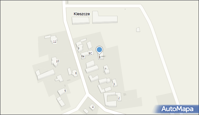 Kleszcze, Kleszcze, 8, mapa Kleszcze