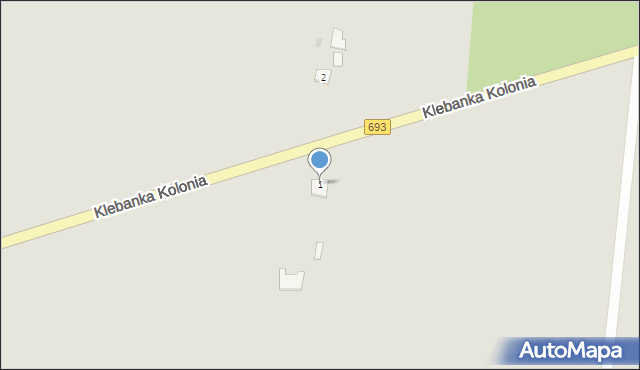 Kleszczele, Klebanka Kolonia, 1, mapa Kleszczele