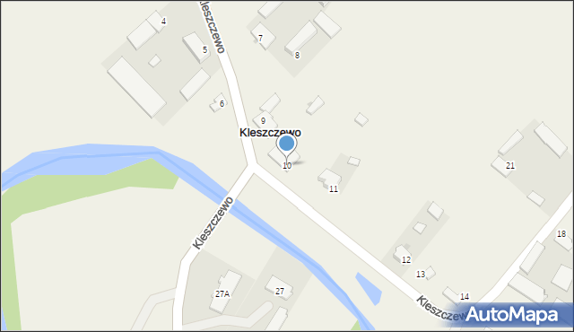 Kleszczewo, Kleszczewo, 10, mapa Kleszczewo