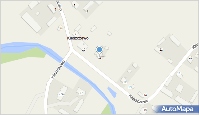 Kleszczewo, Kleszczewo, 11, mapa Kleszczewo