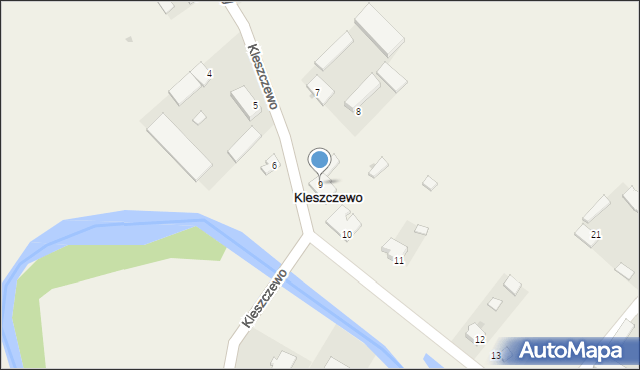 Kleszczewo, Kleszczewo, 9, mapa Kleszczewo