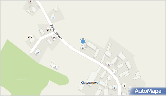 Kleszczewo, Kleszczewo, 13, mapa Kleszczewo