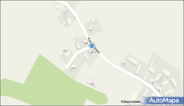 Kleszczewo, Kleszczewo, 15, mapa Kleszczewo