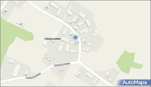 Kleszczewo, Kleszczewo, 8, mapa Kleszczewo