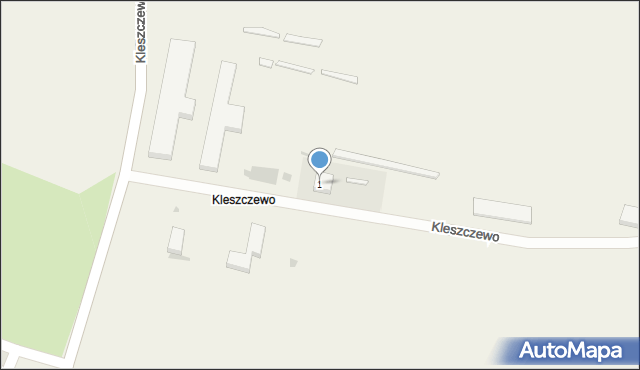 Kleszczewo, Kleszczewo, 1, mapa Kleszczewo