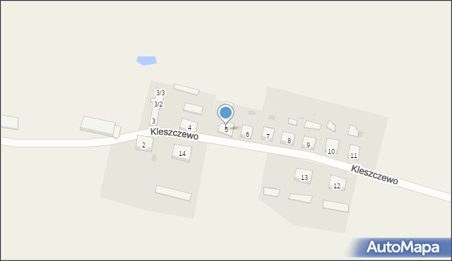 Kleszczewo, Kleszczewo, 5, mapa Kleszczewo