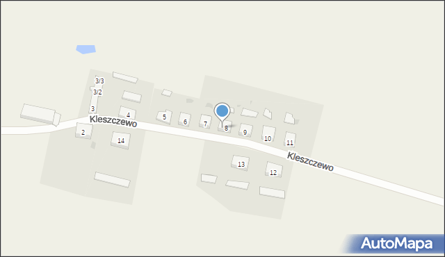 Kleszczewo, Kleszczewo, 8a, mapa Kleszczewo