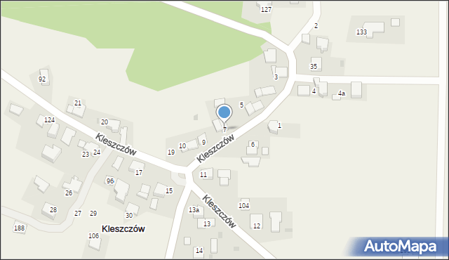 Kleszczów, Kleszczów, 7, mapa Kleszczów