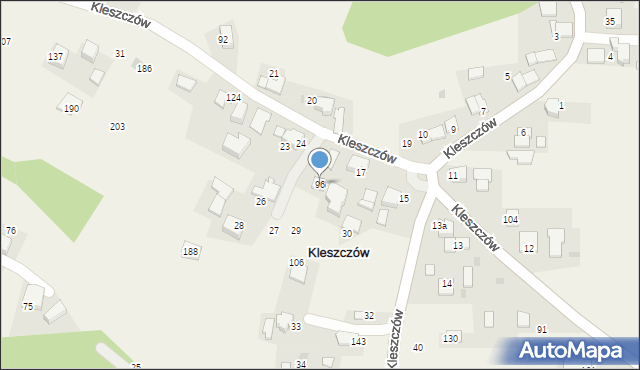 Kleszczów, Kleszczów, 96, mapa Kleszczów