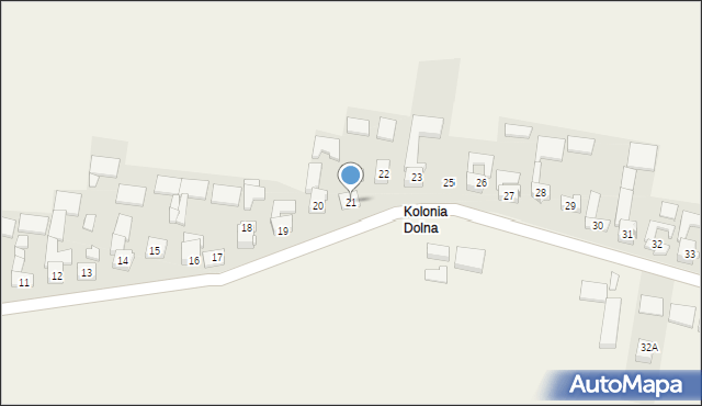 Kleszczowa, Kleszczowa, 21, mapa Kleszczowa