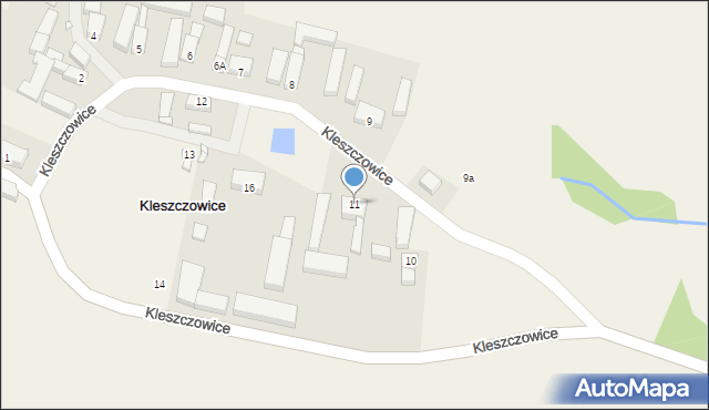 Kleszczowice, Kleszczowice, 11, mapa Kleszczowice