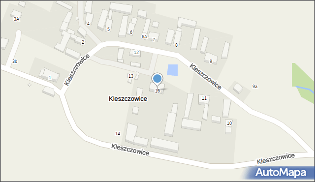 Kleszczowice, Kleszczowice, 16, mapa Kleszczowice