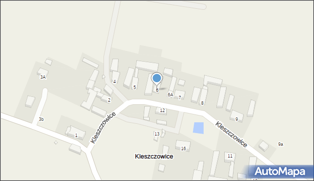 Kleszczowice, Kleszczowice, 6, mapa Kleszczowice