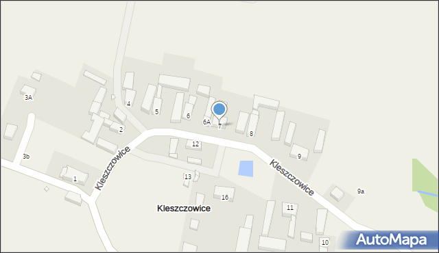 Kleszczowice, Kleszczowice, 7, mapa Kleszczowice