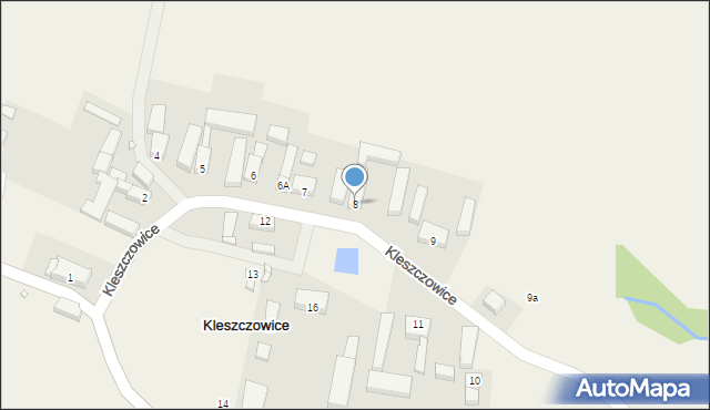 Kleszczowice, Kleszczowice, 8, mapa Kleszczowice