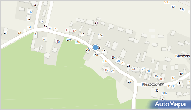 Kleszczówka, Kleszczówka, 15a, mapa Kleszczówka