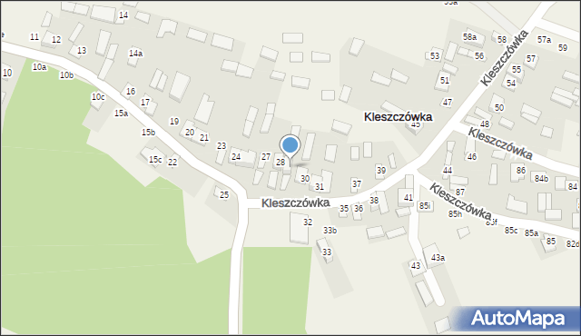 Kleszczówka, Kleszczówka, 29, mapa Kleszczówka