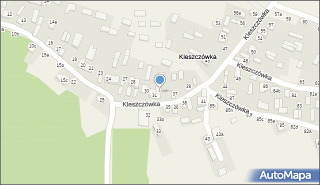 Kleszczówka, Kleszczówka, 34, mapa Kleszczówka