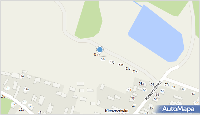 Kleszczówka, Kleszczówka, 53j, mapa Kleszczówka