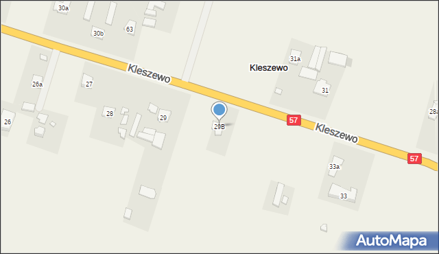 Kleszewo, Kleszewo, 29B, mapa Kleszewo