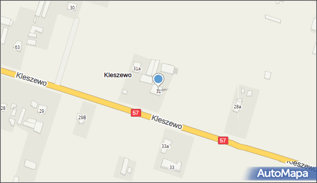 Kleszewo, Kleszewo, 31, mapa Kleszewo