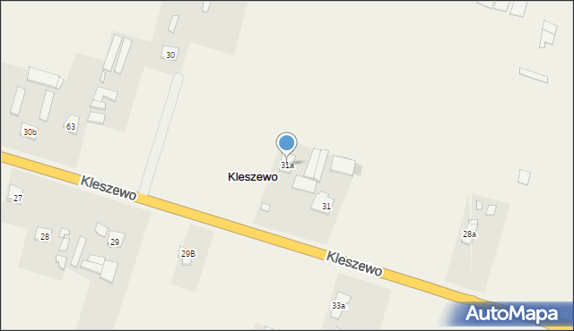 Kleszewo, Kleszewo, 31a, mapa Kleszewo