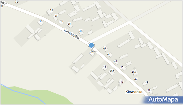Klewianka, Klewianka, 40, mapa Klewianka