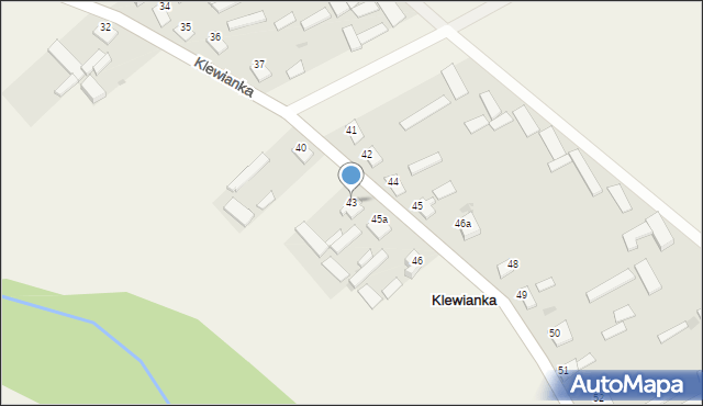 Klewianka, Klewianka, 43, mapa Klewianka