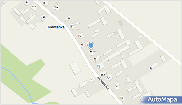 Klewianka, Klewianka, 52, mapa Klewianka