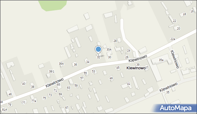 Klewinowo, Klewinowo, 32, mapa Klewinowo