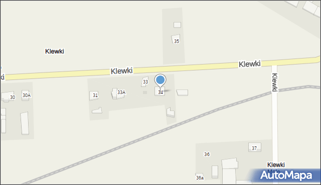 Klewki, Klewki, 34, mapa Klewki