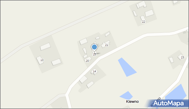 Klewno, Klewno, 15, mapa Klewno