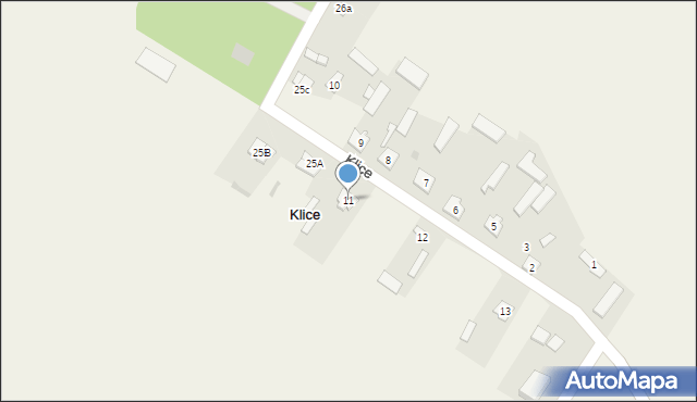 Klice, Klice, 11, mapa Klice