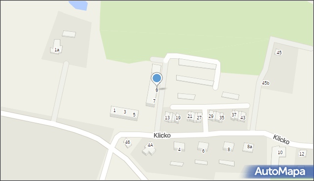 Klicko, Klicko, 9, mapa Klicko