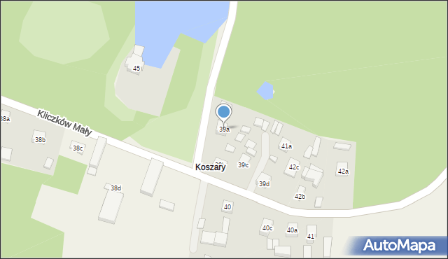 Kliczków Mały, Kliczków Mały, 39a, mapa Kliczków Mały