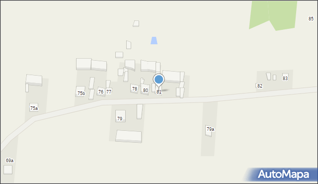 Kliczków Mały, Kliczków Mały, 81, mapa Kliczków Mały