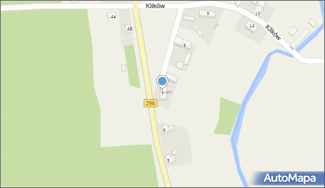 Klików, Klików, 7, mapa Klików