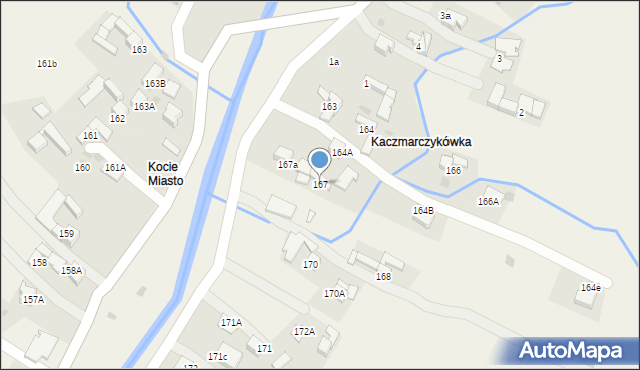 Klikuszowa, Klikuszowa, 167, mapa Klikuszowa