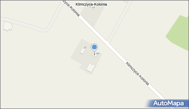 Klimczyce-Kolonia, Klimczyce-Kolonia, 9, mapa Klimczyce-Kolonia