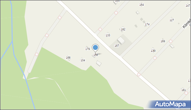 Klimkówka, Klimkówka, 156, mapa Klimkówka