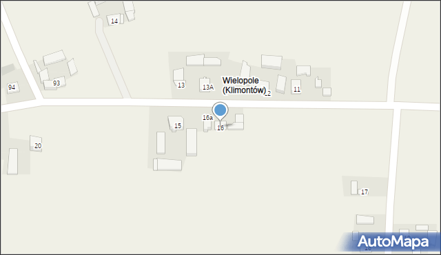 Klimontów, Klimontów, 16, mapa Klimontów