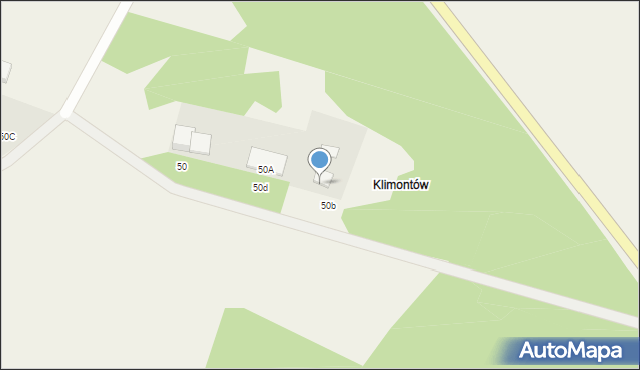 Klimontów, Klimontów, 50, mapa Klimontów