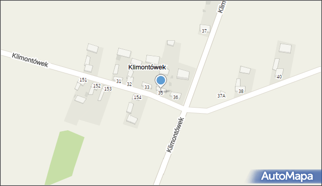 Klimontówek, Klimontówek, 35, mapa Klimontówek