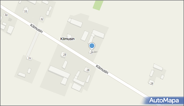 Klimusin, Klimusin, 27, mapa Klimusin