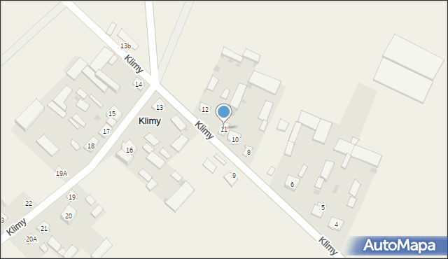 Klimy, Klimy, 11, mapa Klimy