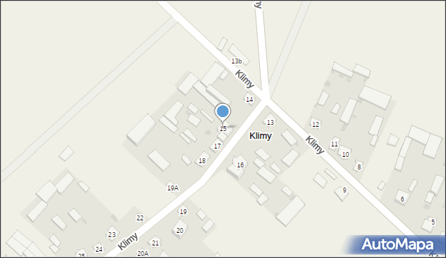 Klimy, Klimy, 15, mapa Klimy