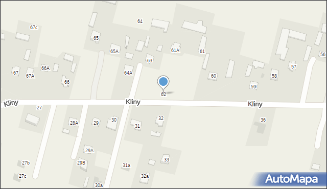 Kliny, Kliny, 62, mapa Kliny