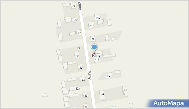 Kliny, Kliny, 28b, mapa Kliny